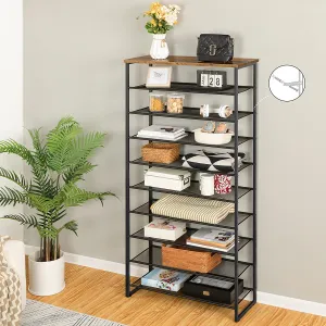 10-Tier Shoe Rack, Large Capacity Shoe Organizer Shelf, Shoe Storage Unit