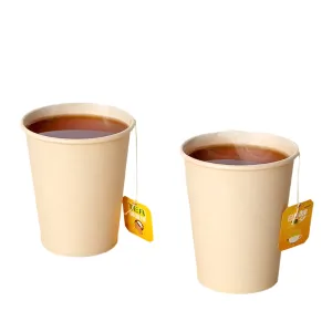 100 / 200 Piece 250Ml Disposable Paper Cups Solid Colour For Hot Drinks