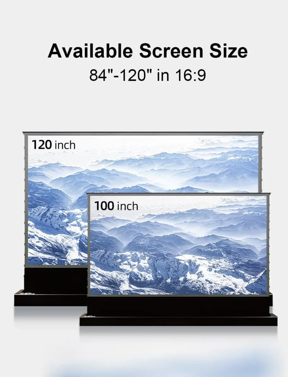 120 inch Nothing Projector Motorized Floor Rising ALR Projector Screen