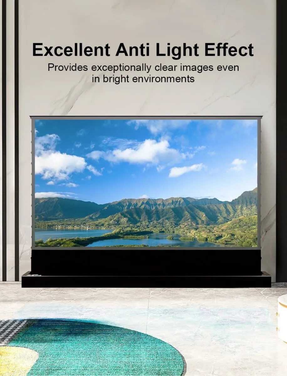 120 inch Nothing Projector Motorized Floor Rising ALR Projector Screen