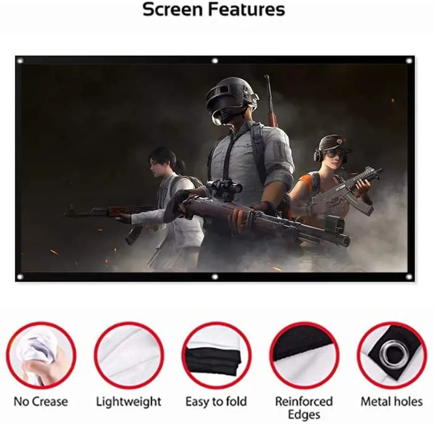 120" Projector Screen 16:9 HD
