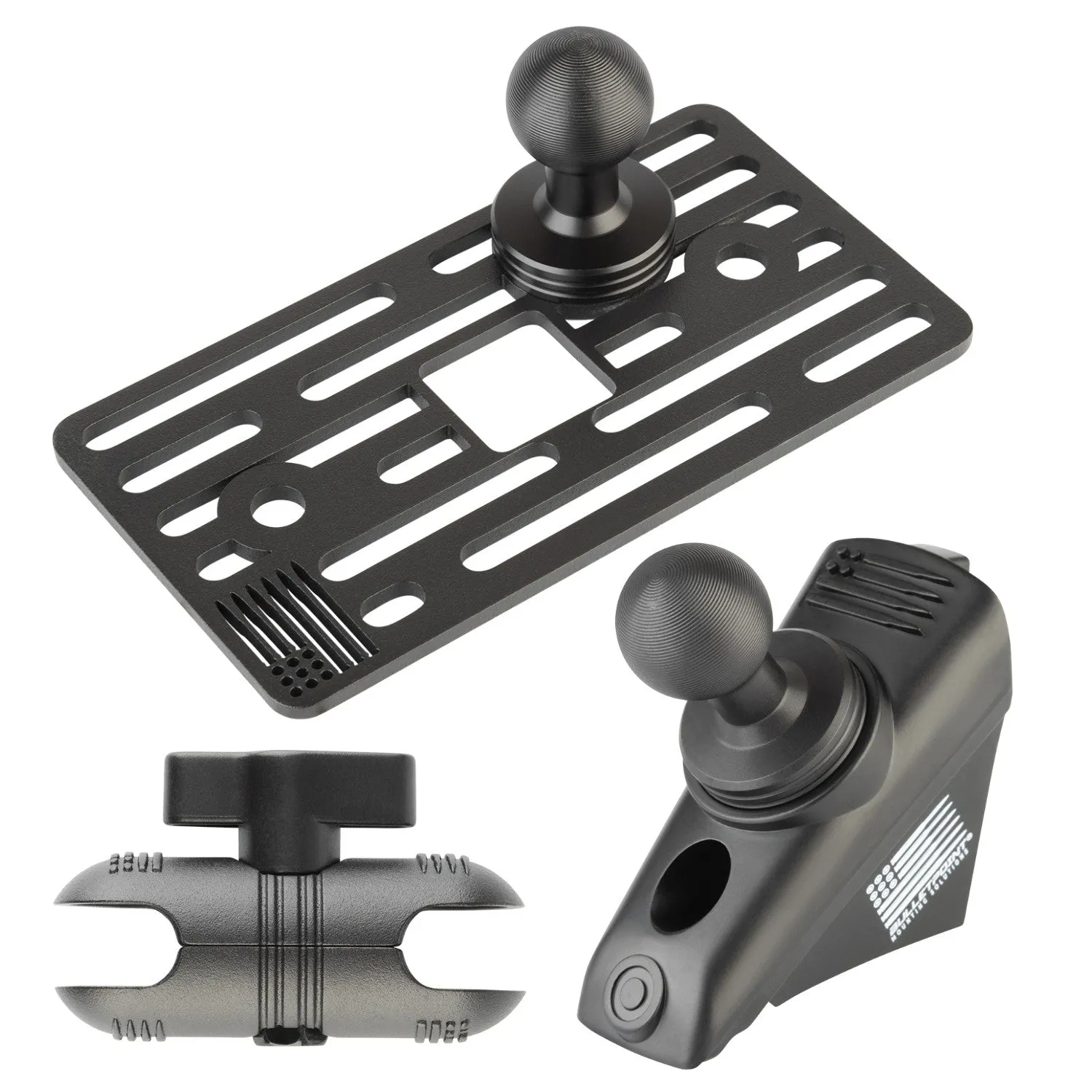 2018-2023 Jeep Wrangler JL   2020-2023 Jeep Gladiator A-Pillar Grab Bar Mount with 20mm Ball