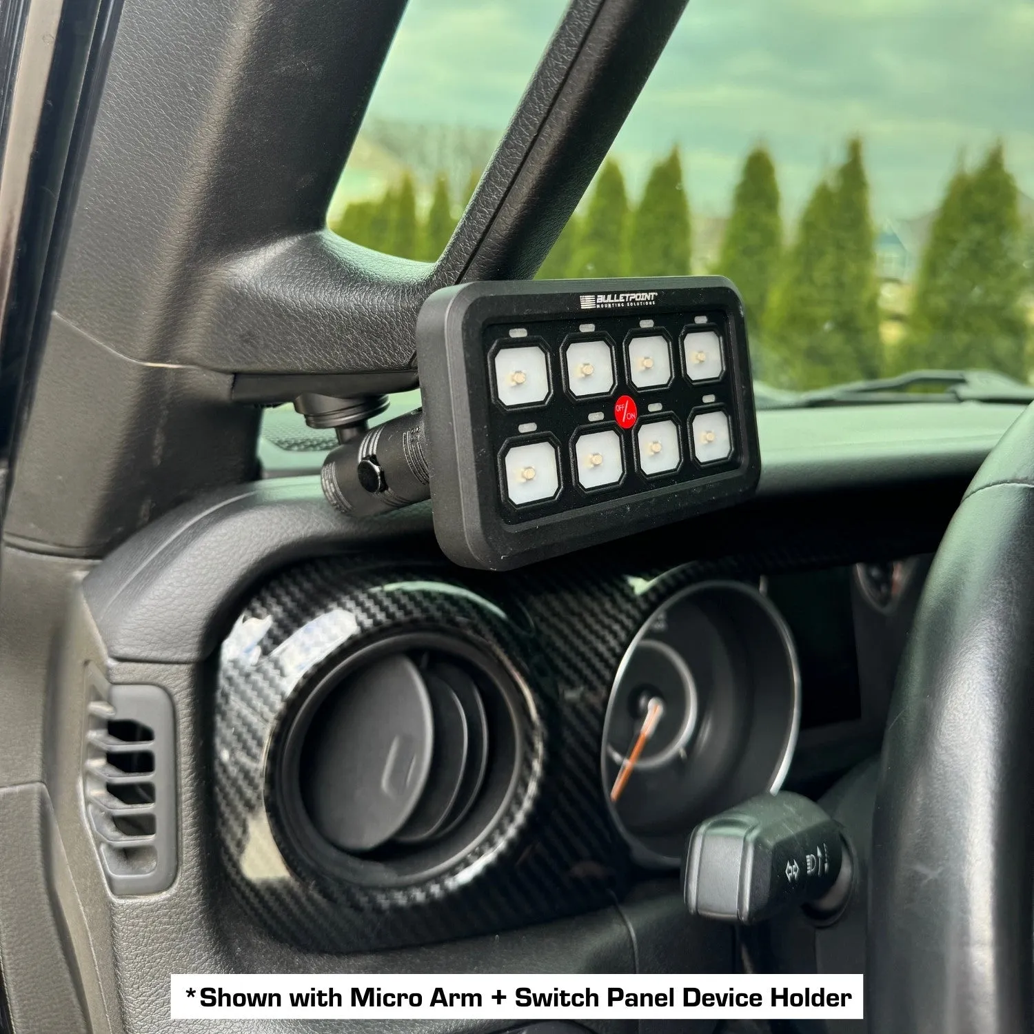2018-2023 Jeep Wrangler JL   2020-2023 Jeep Gladiator A-Pillar Grab Bar Mount with 20mm Ball