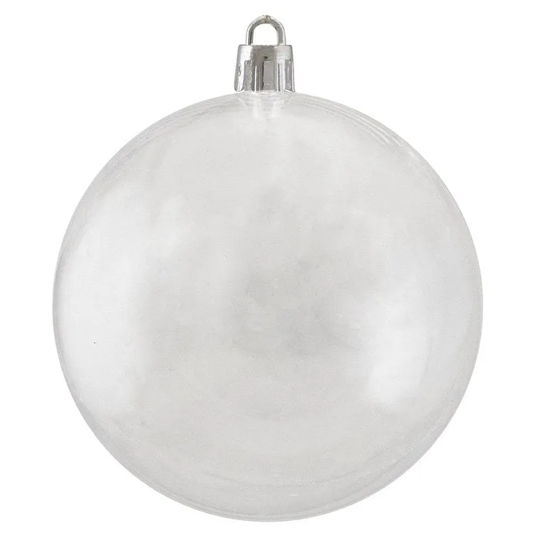 3.25" Clear Shatterproof Shiny Christmas Ball Ornaments Set of 32