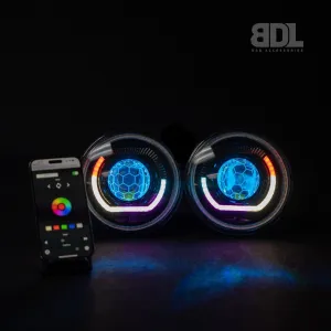 7" 'Angry Eye' Bi-LED Headlights