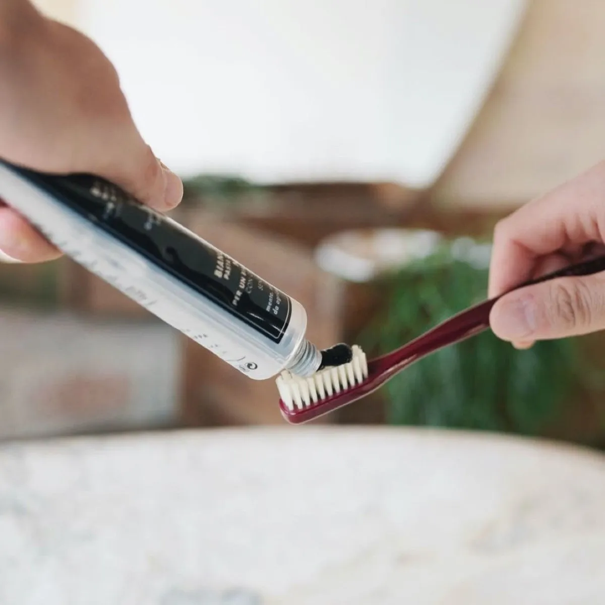 ACCA KAPPA Vintage Red Toothbrush