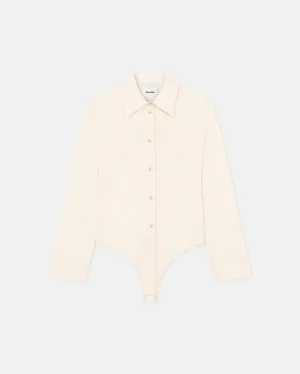 Aliska - Heavy Poplin Bodysuit - Creme