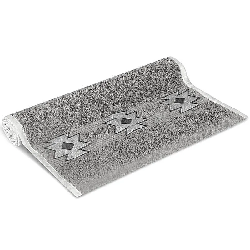 Aqua Ripple Towel (Grey) - Four Piece Set