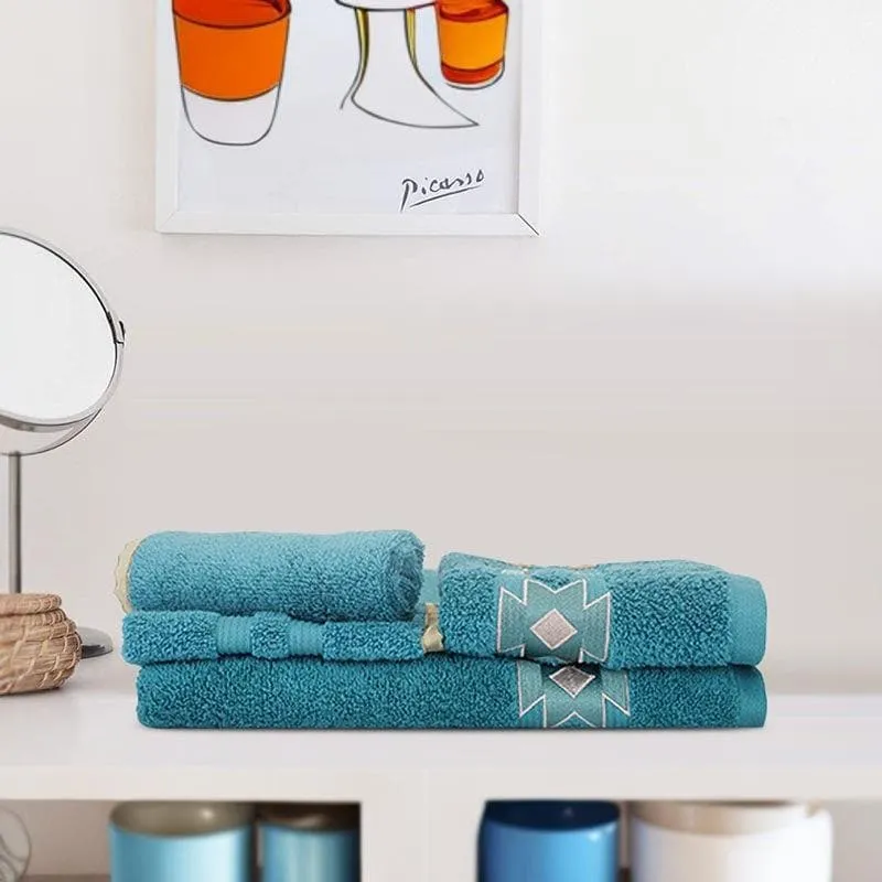 Aqua Ripple Towel (Ocean) - Set Of Eight