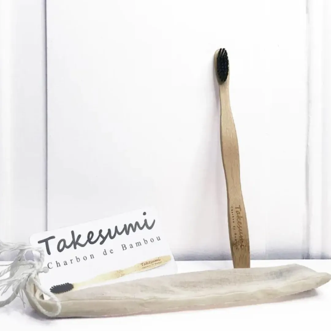Bamboo Toothbrush Infused with Bamboo Charcoal