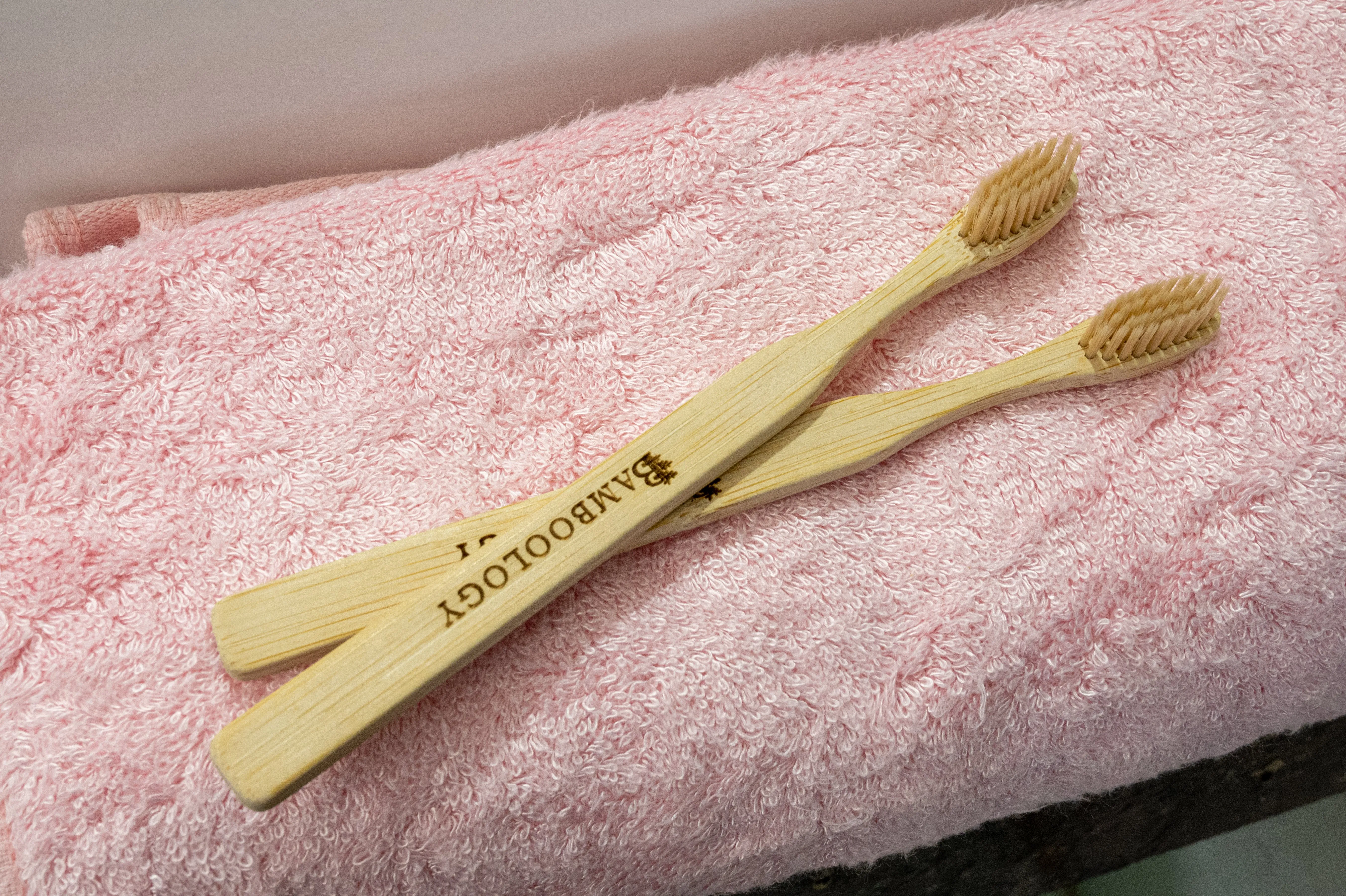 Bamboo Toothbrush With Plant Based Bristles Pack of 4