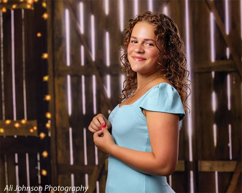 Barn Lights Photography Backdrop