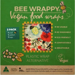 Bee Wrappy Vegan Food Wrap 3-pack