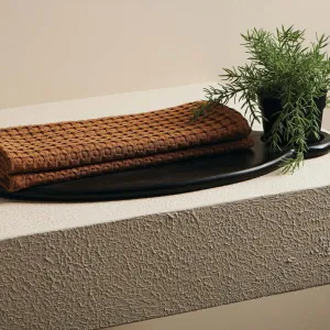 Beehive Bamboo Textured Waffle Hand Towel-Burlap