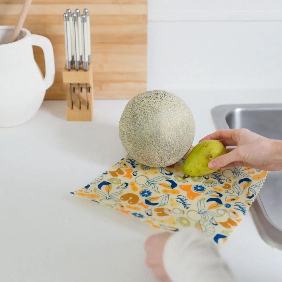 Beeswax Food Wraps: Show Me Your Melons Single Medium