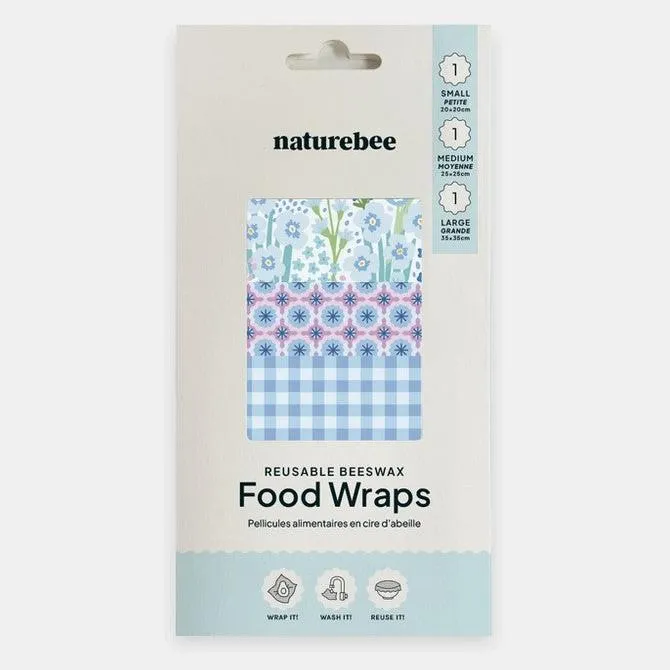 Blue Beeswax Wrap Set