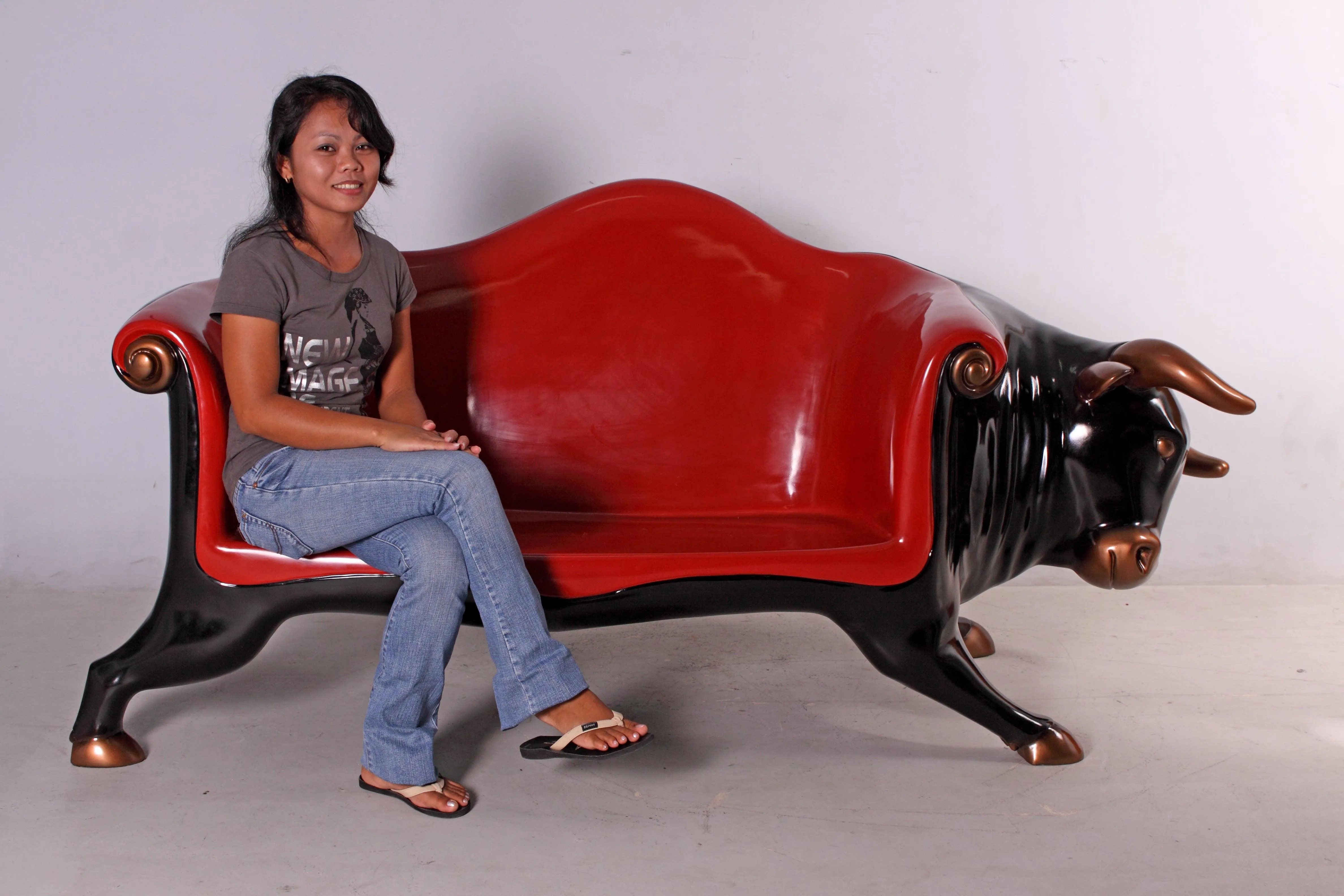 Bull Sofa Life Size Statue