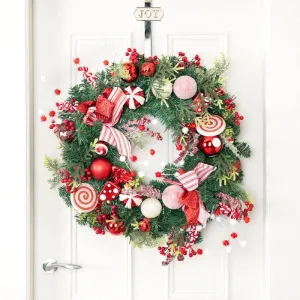 Candy Sweet & Red Berries Wreath - 76cm