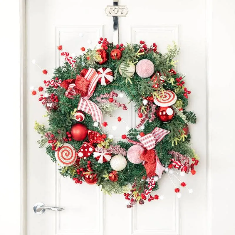Candy Sweet & Red Berries Wreath - 76cm