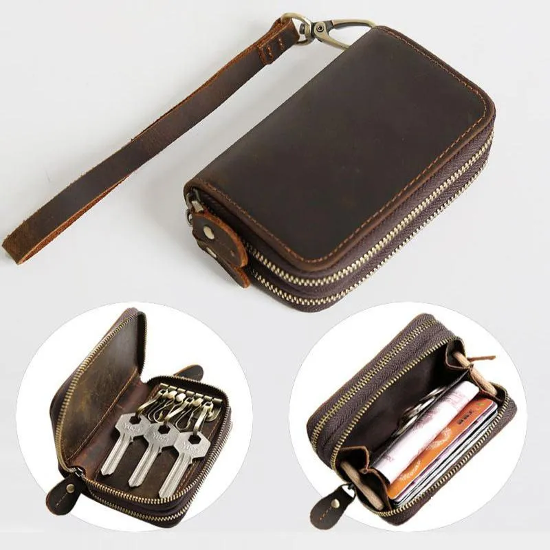 Car Key Fob Wallet Leather Wallet and Key Holder Leather Wallet With Key Holder Cool Key Wallets