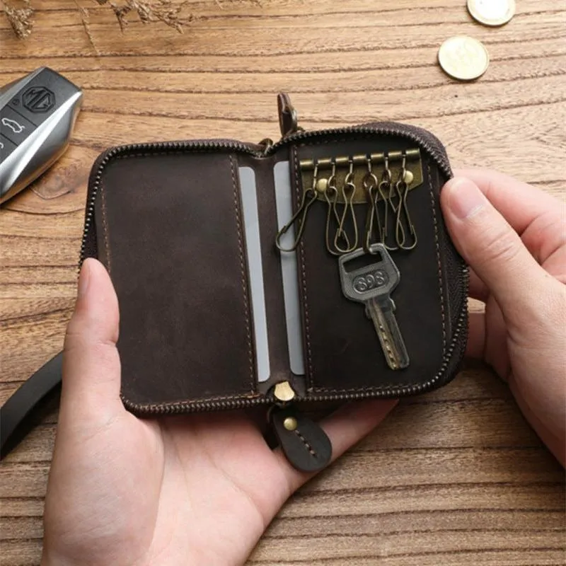 Car Key Fob Wallet Leather Wallet and Key Holder Leather Wallet With Key Holder Cool Key Wallets