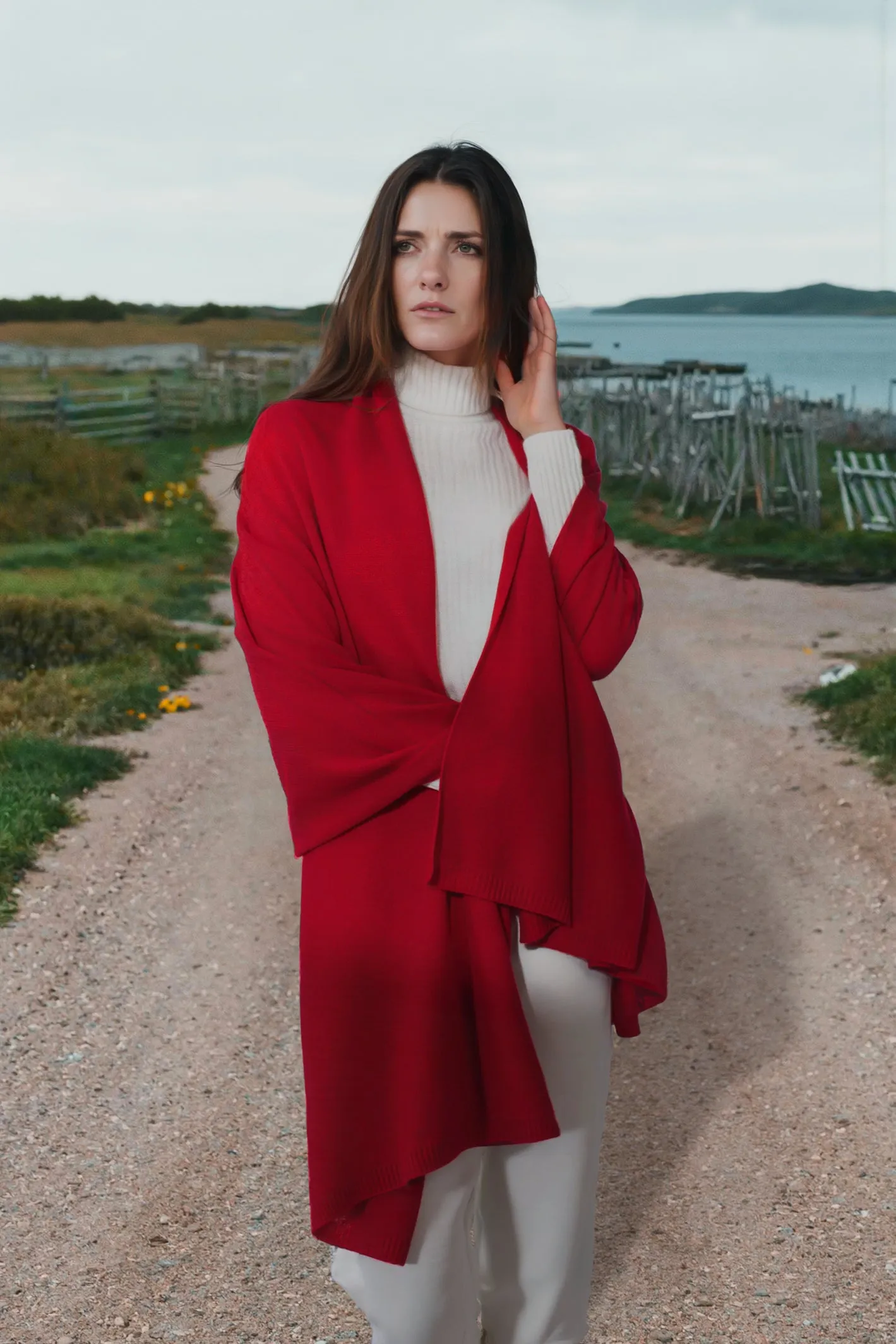 Cashmere Wrap - Red