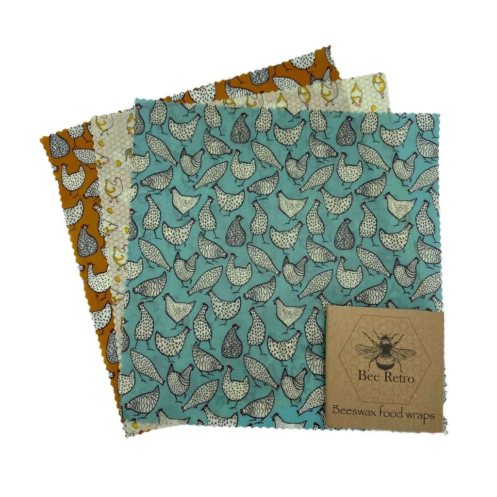 Chicken Design Beeswax Wraps