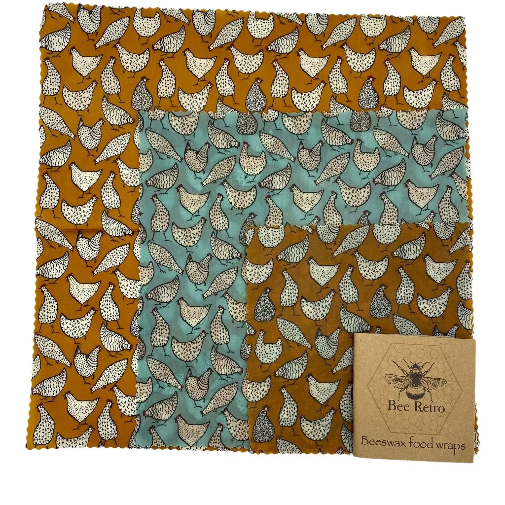 Chicken Design Beeswax Wraps