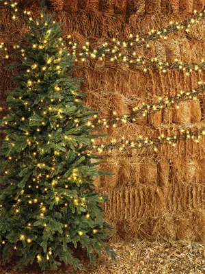Christmas Barn Backdrop