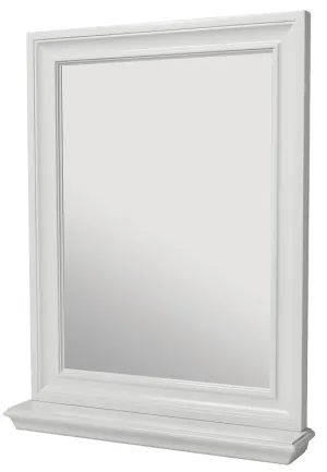 Craft   Main Cherie Series CHWM2430 Framed Mirror, Rectangular, 24 in W, 30 in H, Wood Frame, White Frame, Wall :EA: QUANTITY: 1
