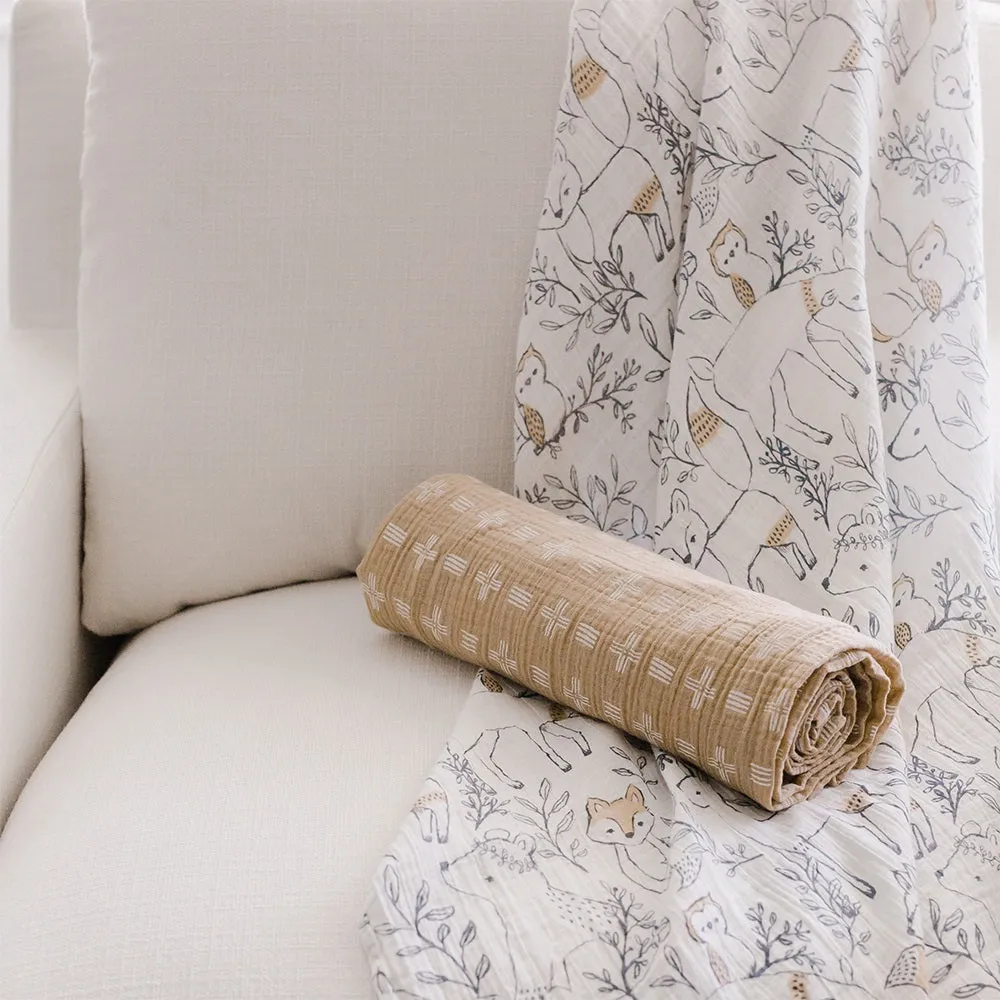 Crane Baby Ezra Collection Muslin Swadddle Set