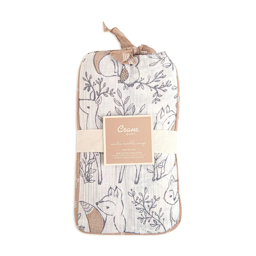 Crane Baby Ezra Collection Muslin Swadddle Set