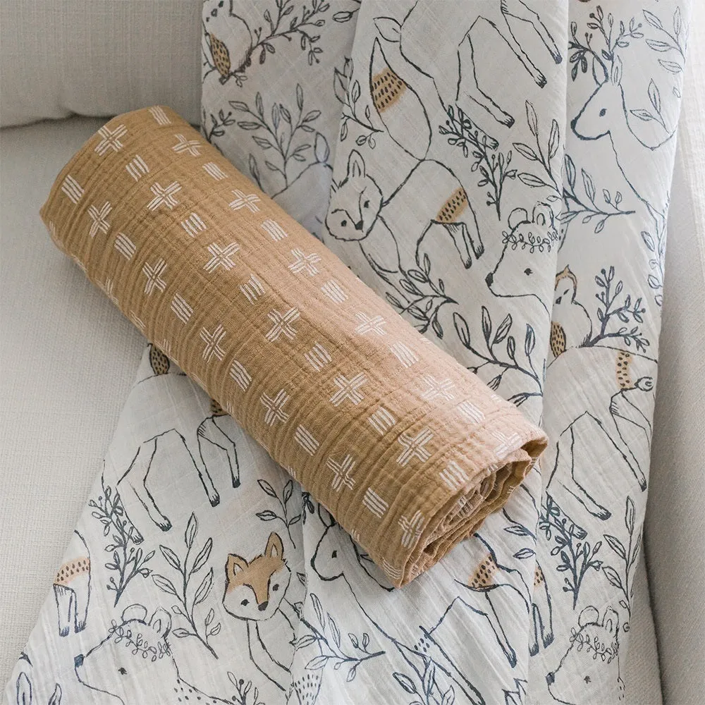 Crane Baby Ezra Collection Muslin Swadddle Set