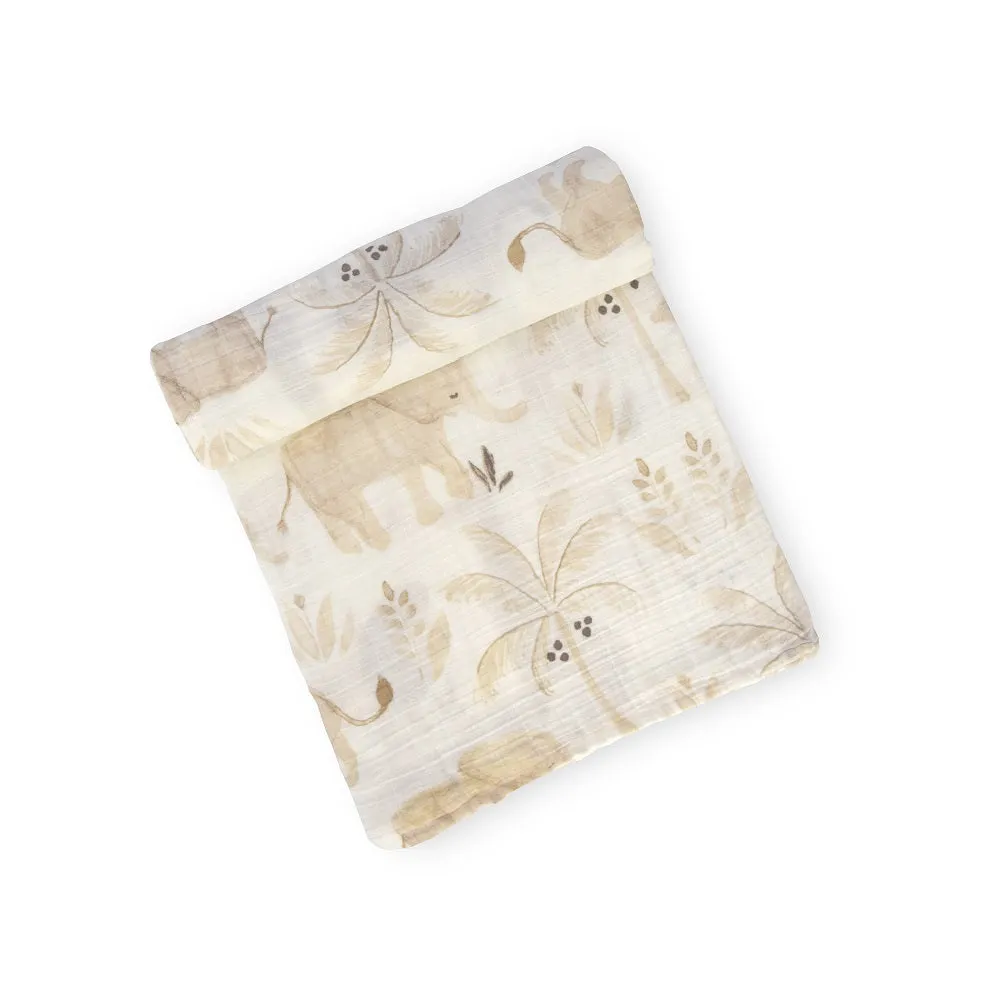 Crane Baby Kendi Muslin Swaddle Kendi Print