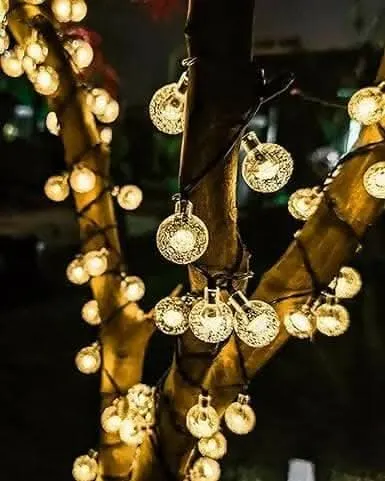 Crystal bubble shaped ball LED string light (14 lightS)