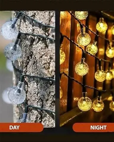 Crystal bubble shaped ball LED string light (14 lightS)