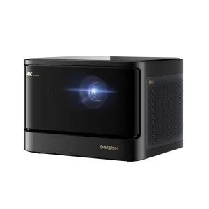 Dangbei DBOX02 4K Laser Projector GTV, 2450 ISO Lumens, Netflix Officially Licensed Home Theater Projector with WiFi and Bluetooth, HDR10 , 200-inch Picture, 2x12W DTS:X and Dolby Audio
