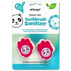 Dr. Tung's Snap-On Toothbrush Protector - Kid Pink