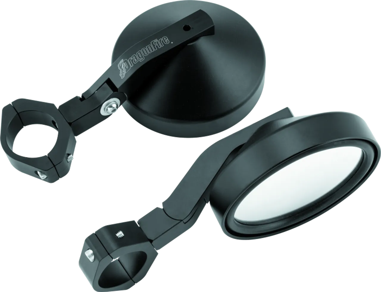 DragonFire Racing UTV Side Mirror SS Defender Series - 1.75" to 2" Clamp or Pro-Fit / Profile R.O.P.S Compatible