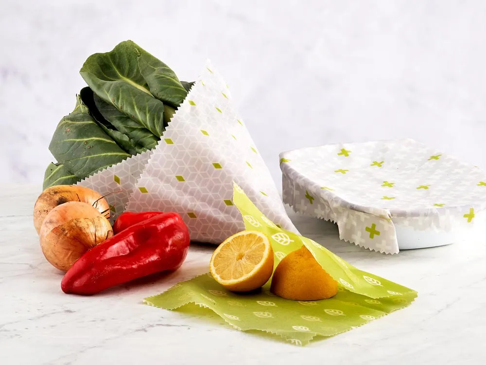 Ecoliving Vegan Food Wraps - Set of 3