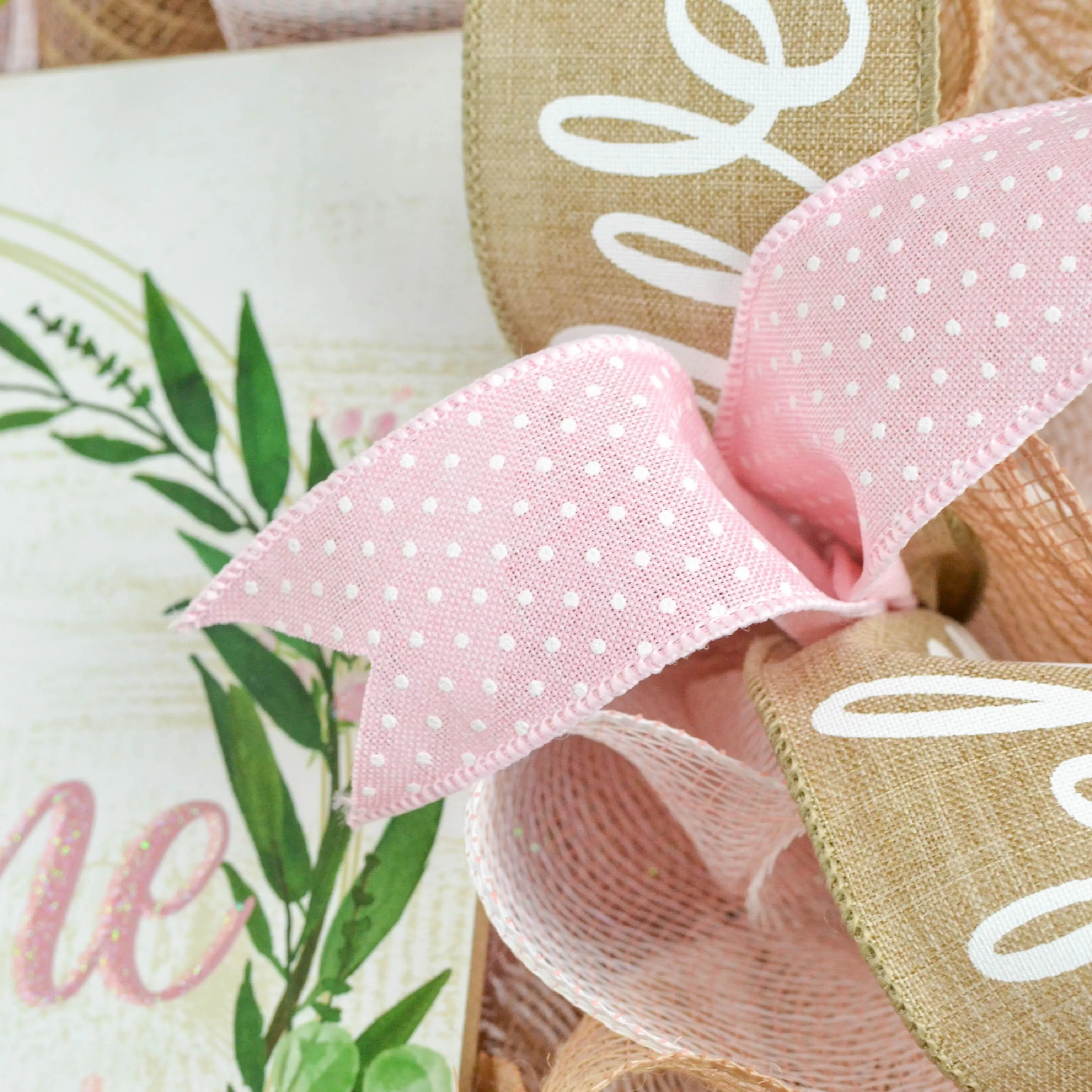 Everyday Floral Welcome Wreath, Door Wreaths for Spring and Summer