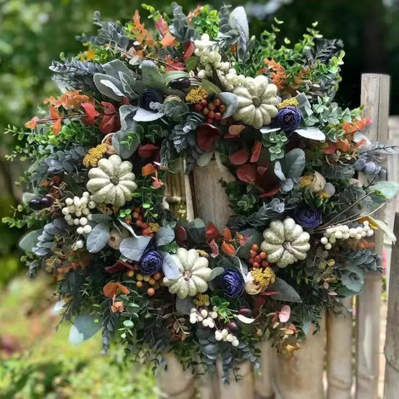 Fall Front Door Wreath Decorative Wreath