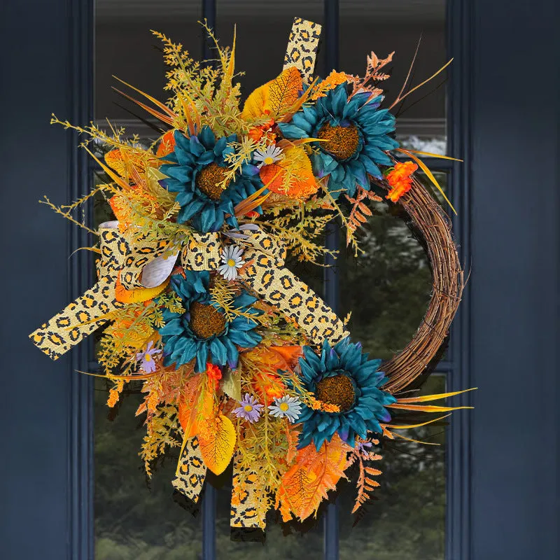 Fall Front Door Wreath Decorative Wreath