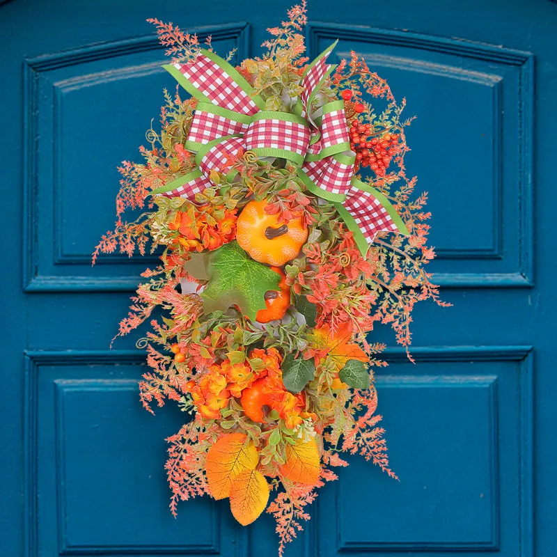 Fall Front Door Wreath Decorative Wreath