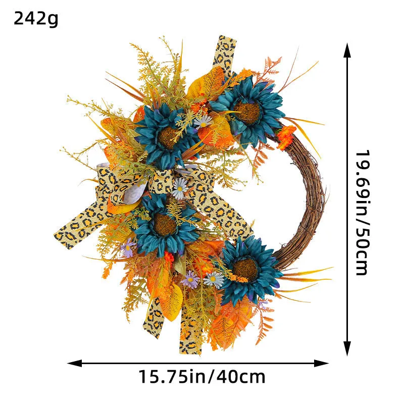 Fall Front Door Wreath Decorative Wreath