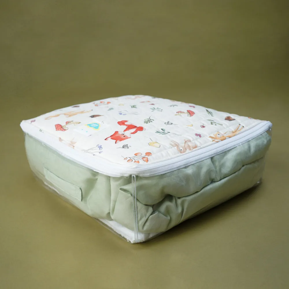 Fancy Fluff Organic Cotton Medium/Large Storage Bag - Woodland