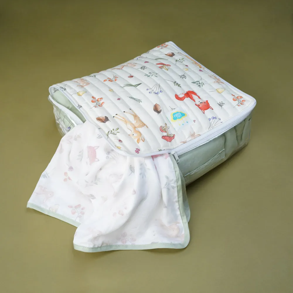 Fancy Fluff Organic Cotton Medium/Large Storage Bag - Woodland