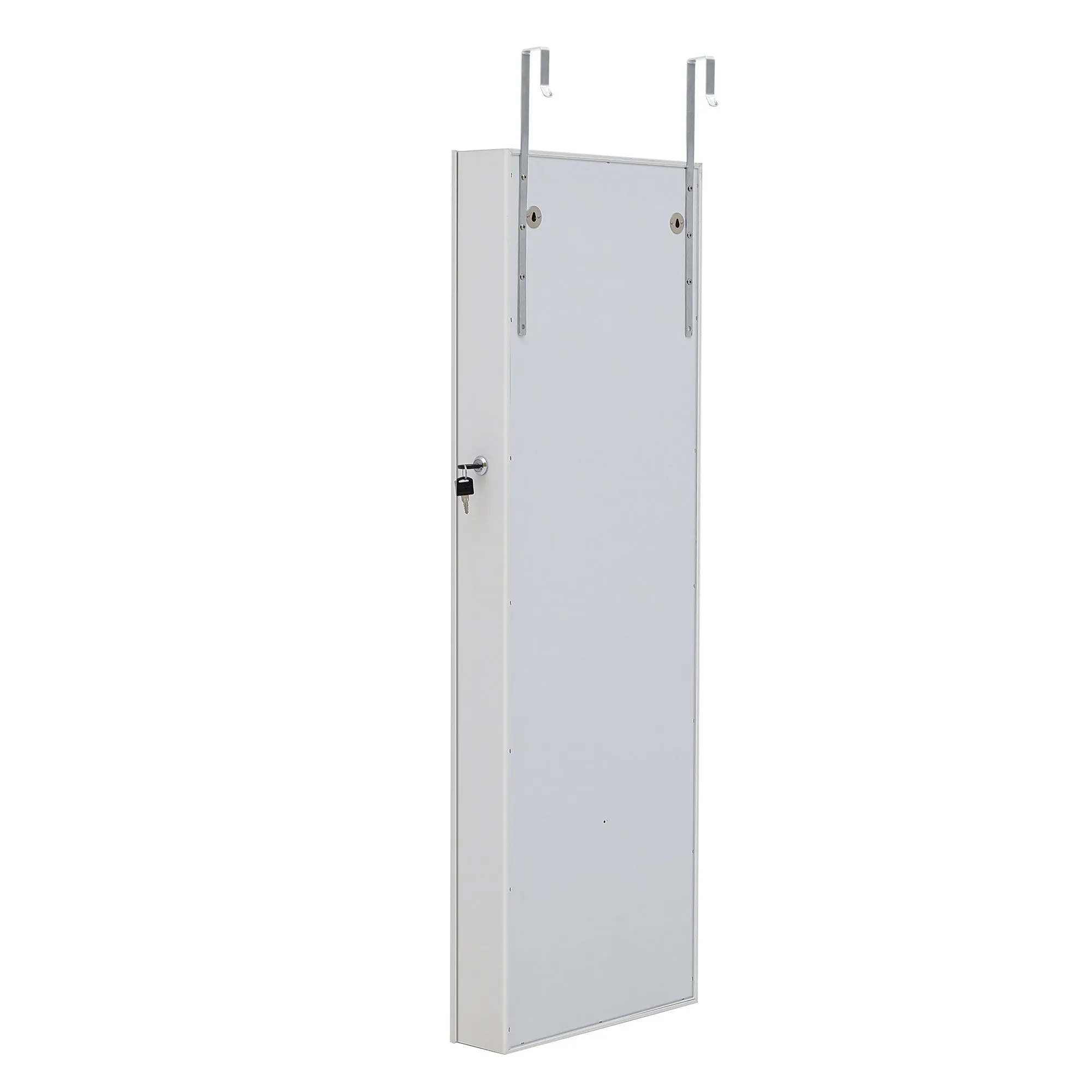 Fashion Simple Jewelry Storage Mirror Cabinet With LED Lights Can Be Hung On The Door Or Wall