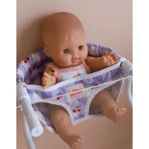 Feeding Chair - Lilac and Cherry Gingham - Tiny Harlow
