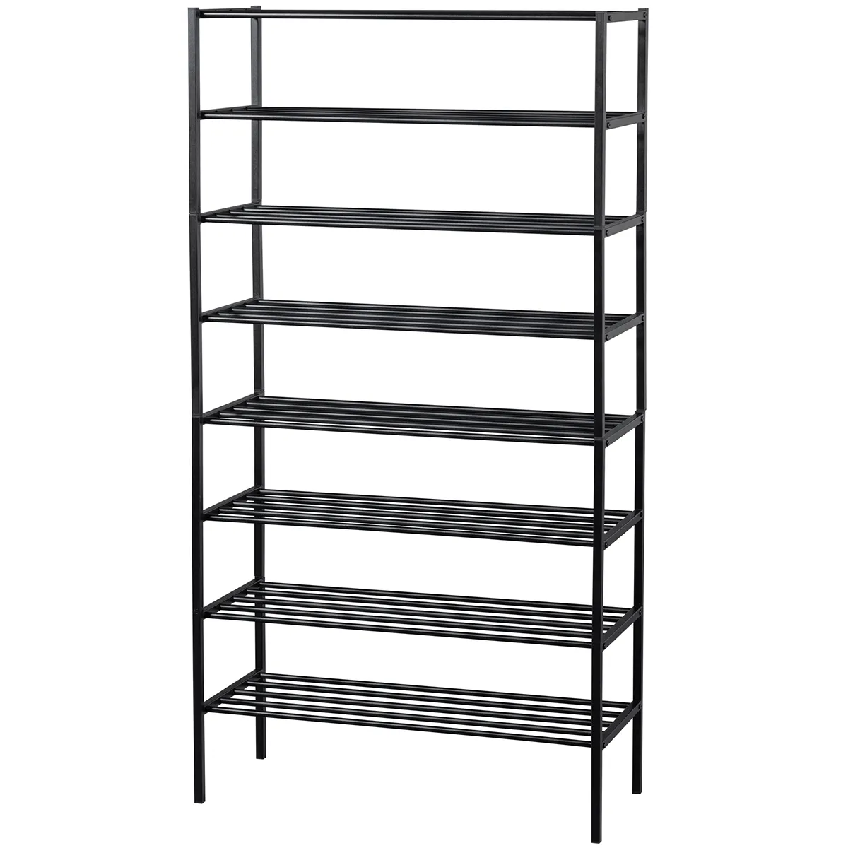 Ferro Black Metal Shoe Rack (4/Set)